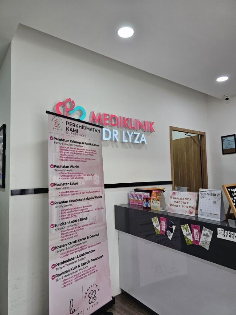 MEDIKLINIK DR LYZA (KESIHATAN KELUARGA, MASALAH WANITA, SCAN WANITA, SCAN KANDUNGAN, TONGUE TIE, KHATAN)